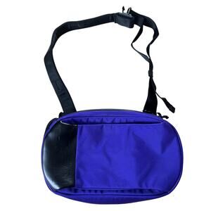 NZXT Crossbody Bag Mens Small Purple Sling Adjustable Lined Canvas Gaming